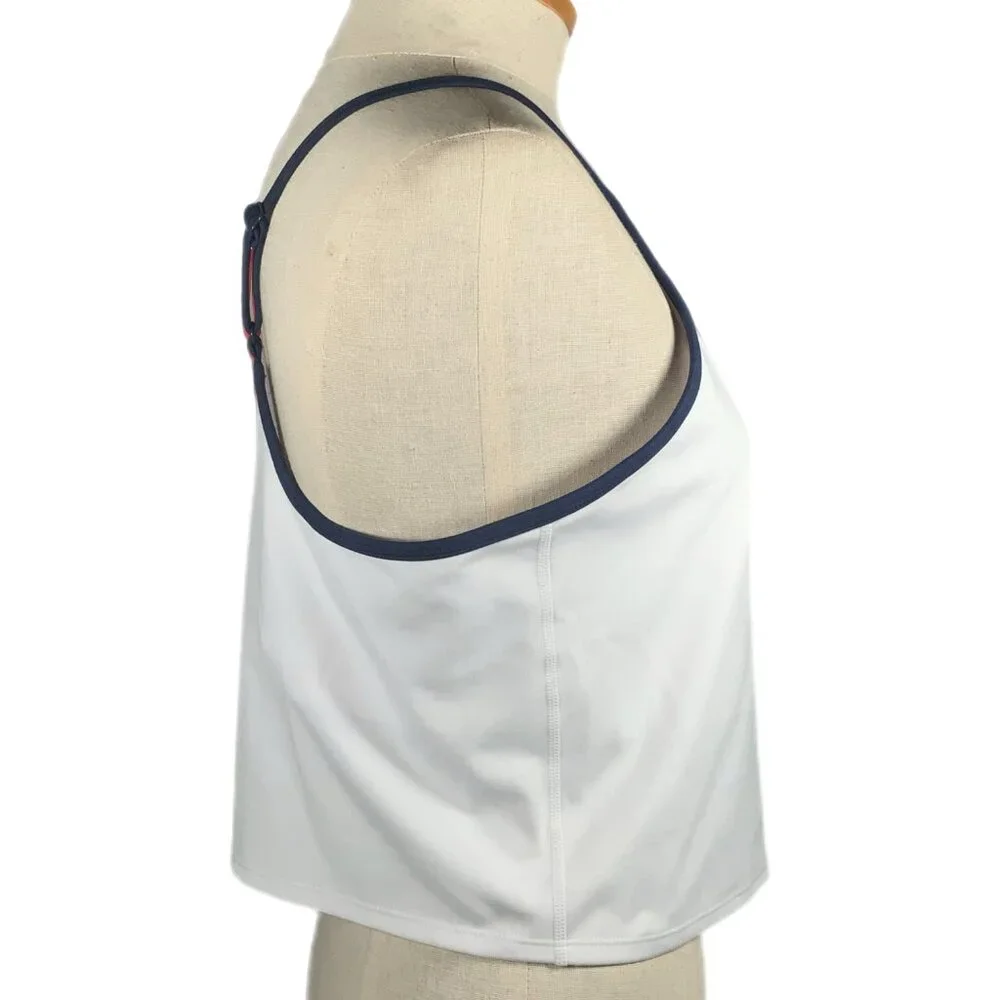 NWT Champion Soft Touch Longline Cropped Cami Shelf Bra XXL 2XL White Anti Odor - Picture 11 of 13